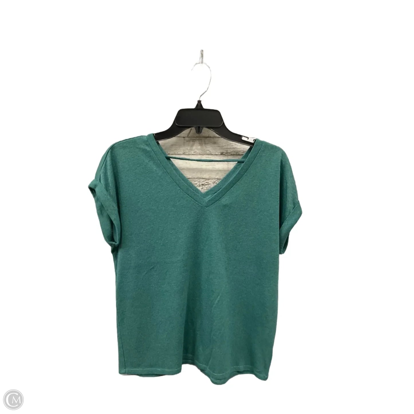Top Short Sleeve Basic By Bobeau In Green, Size: M
