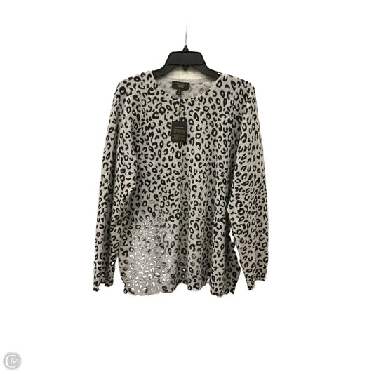 Top Long Sleeve By Charter Club In Grey, Size: 2x