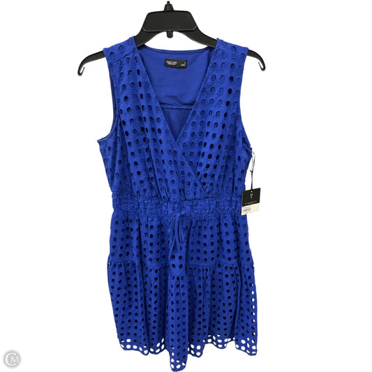 Dress Casual Midi By Simply Vera In Blue, Size: S