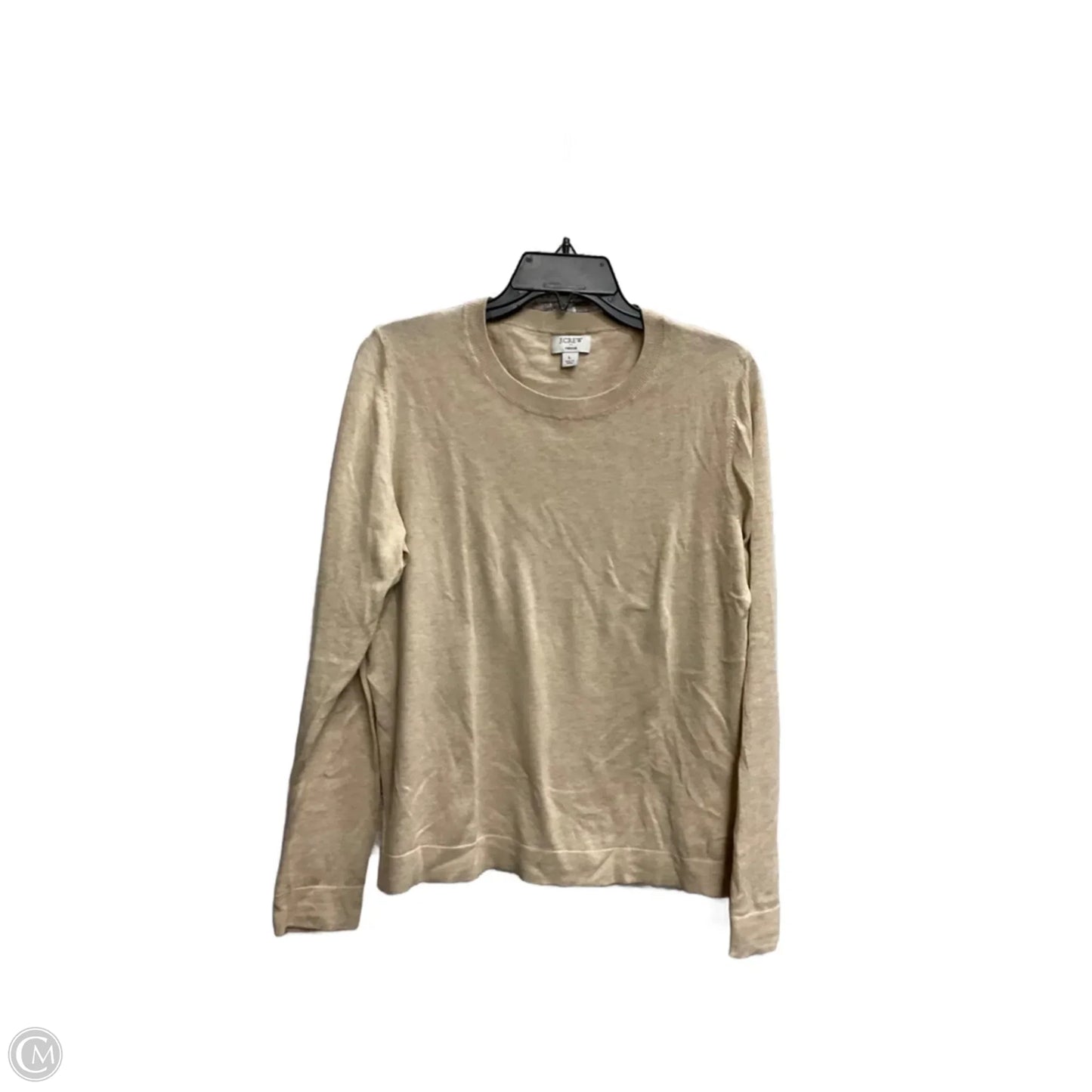 Top Long Sleeve By J. Crew In Cream, Size: L
