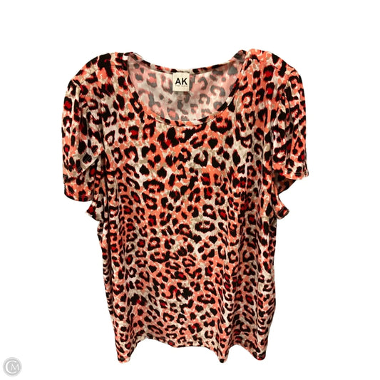 Top Short Sleeve By Anne Klein In Red, Size: 3x