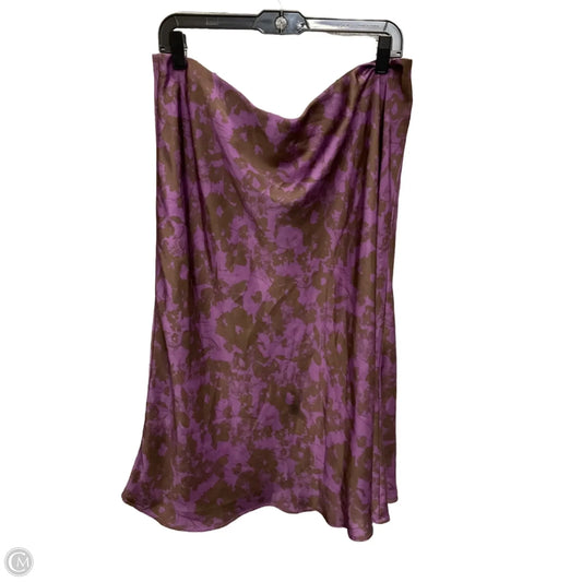 Skirt Maxi By Nordstrom In Purple, Size: Xl