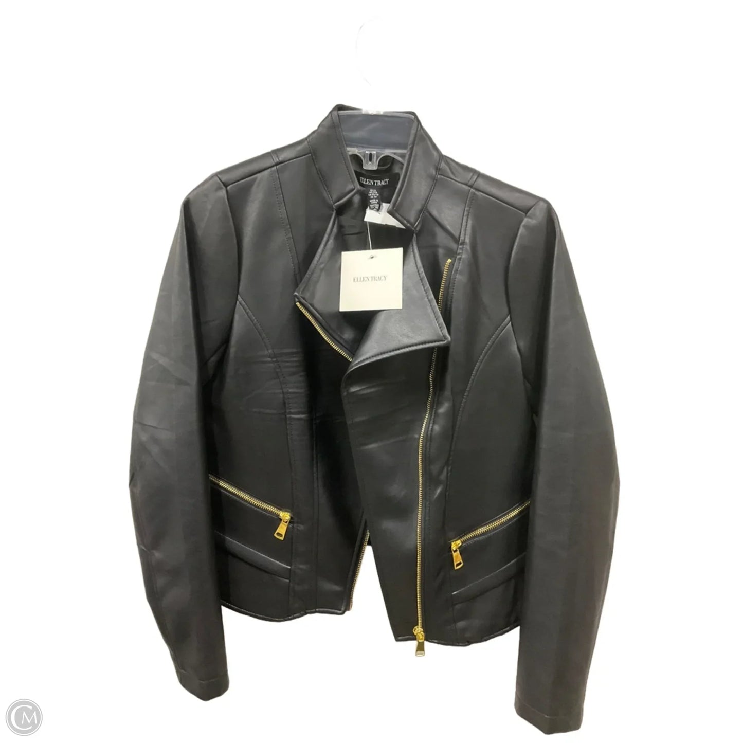 Jacket Faux Fur & Sherpa By Ellen Tracy In Black, Size: Xs