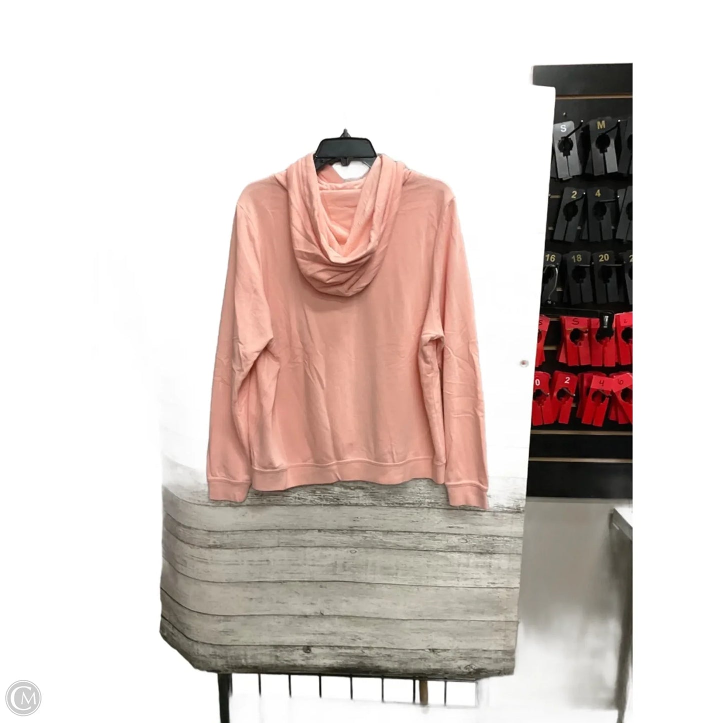 Sweatshirt Hoodie By Nike Apparel In Pink, Size: L