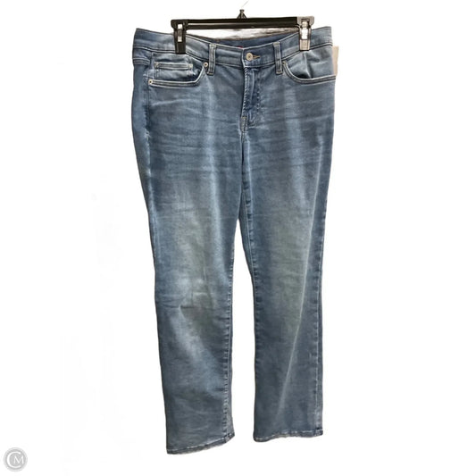 Jeans Straight By Lucky Brand In Blue Denim, Size: 12