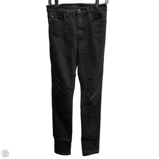 Jeans Skinny By Banana Republic In Black Denim, Size: 6