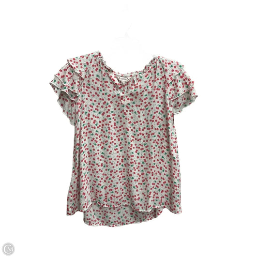 Top Short Sleeve By Nanette Lepore In White, Size: M