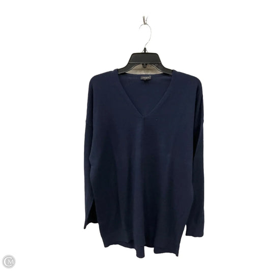Top Long Sleeve By Ann Taylor In Navy, Size: Xl