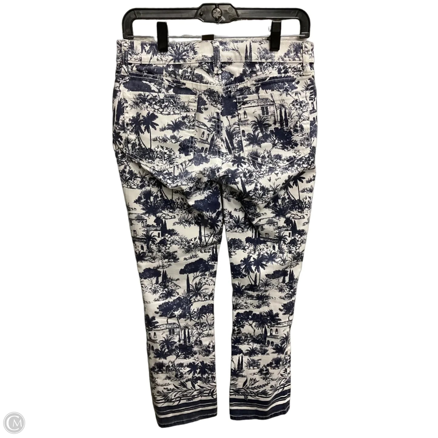 Jeans Designer By Tory Burch In White Denim, Size: 4