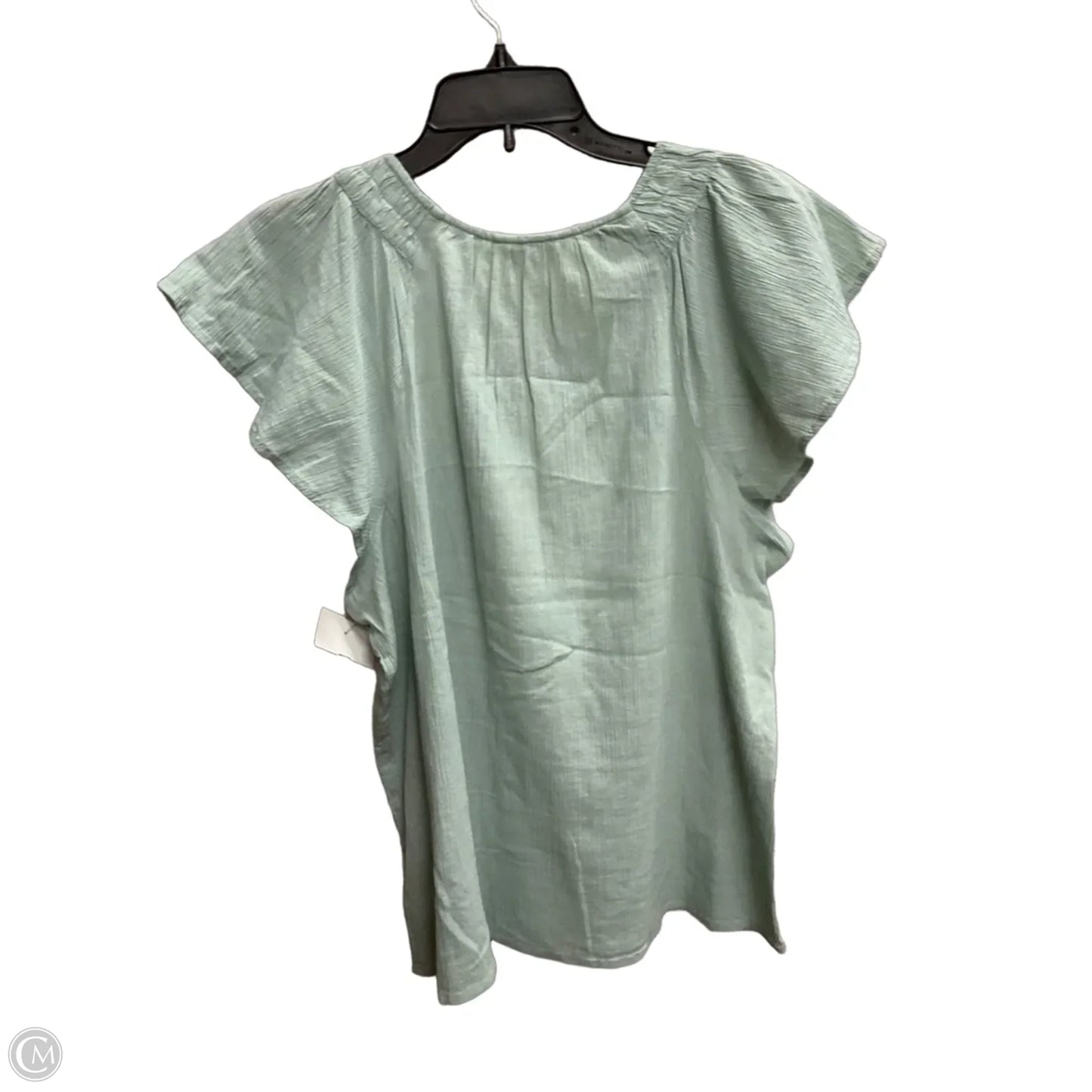 Top Short Sleeve By Lucky Brand In Green, Size: L
