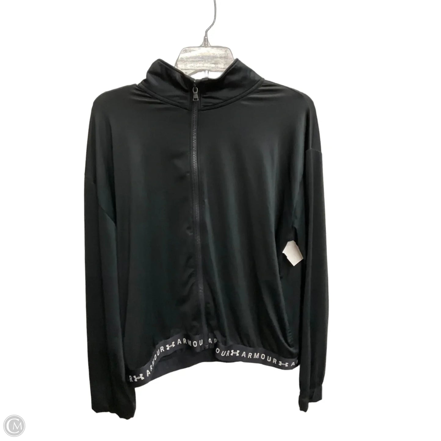 Athletic Jacket By Under Armour In Black, Size: L