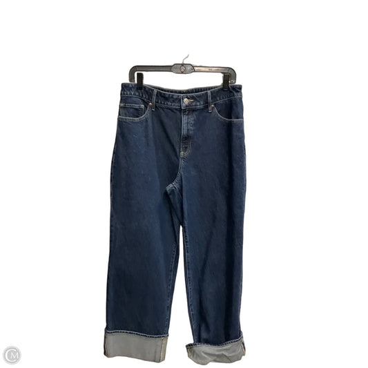 Jeans Straight By Express In Blue Denim, Size: 12p
