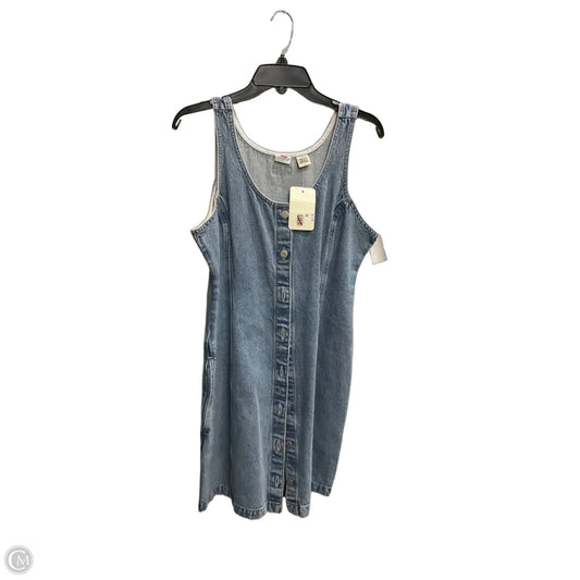 Dress Casual Short By Levis In Blue Denim, Size: L