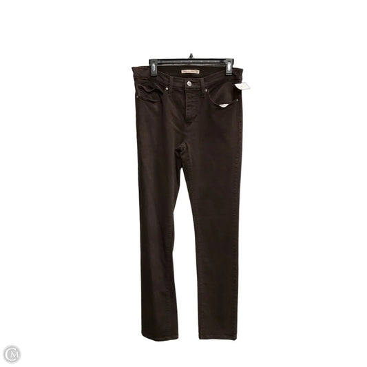 Jeans Straight By Levis In Brown, Size: 10