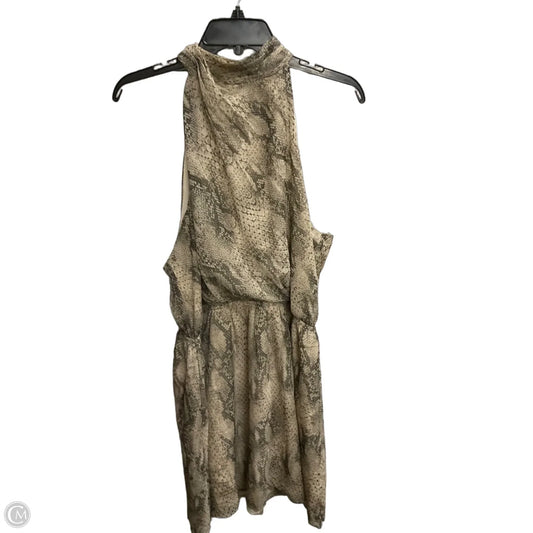 Dress Casual Midi By Express In Snakeskin Print, Size: Xl