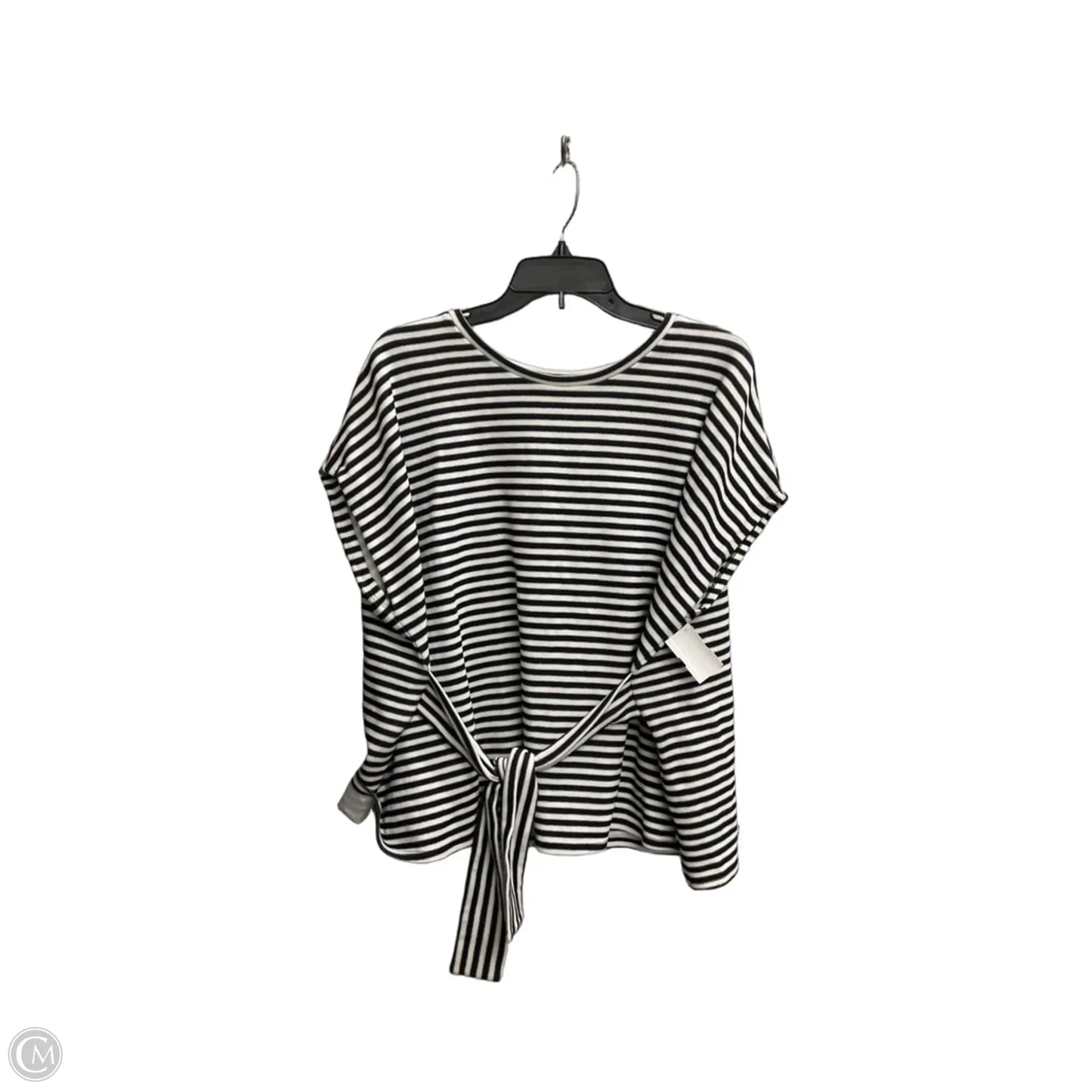 Top Short Sleeve By Express In Striped Pattern, Size: Xl