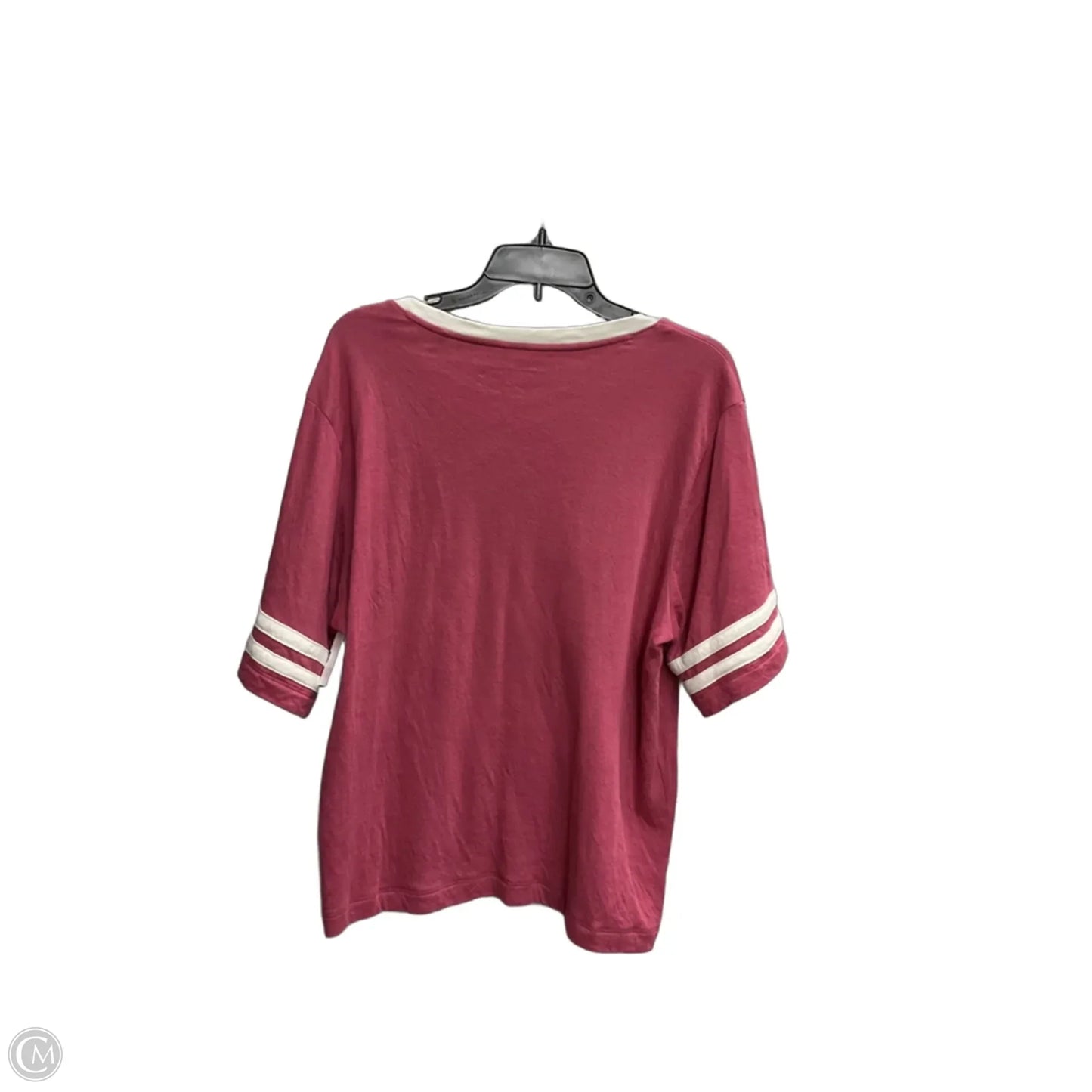 Top Short Sleeve By Faherty In Pink, Size: Xl