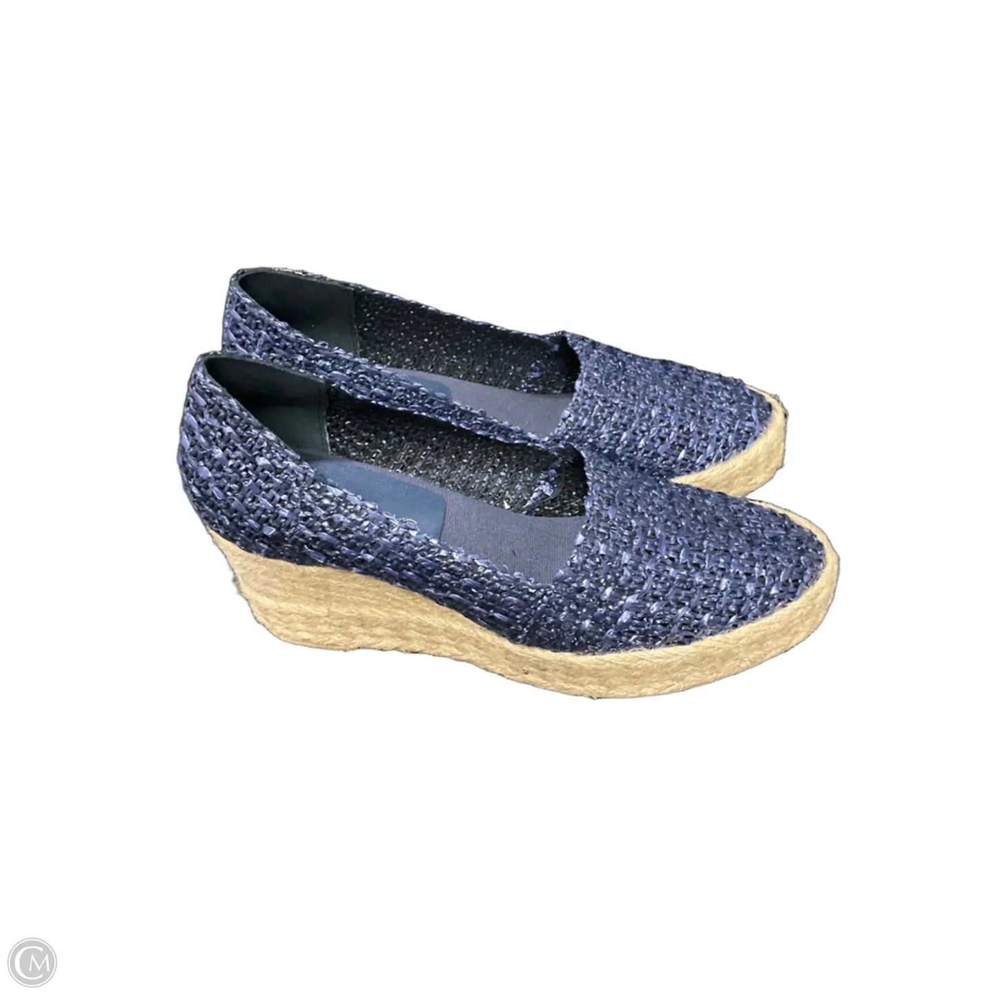 Shoes Heels Wedge By Clothes Mentor In Blue, Size: 9