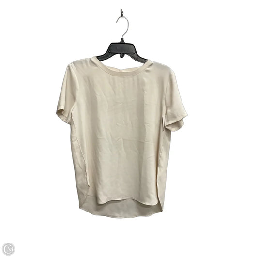 Top Short Sleeve By Loft In Cream, Size: S