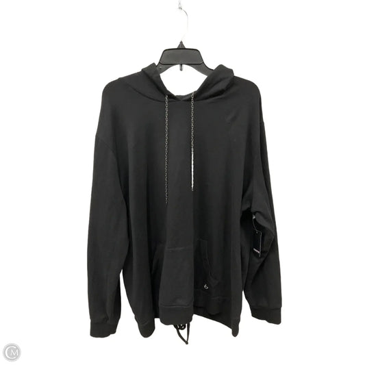 Sweatshirt Hoodie By Torrid In Black, Size: 3x