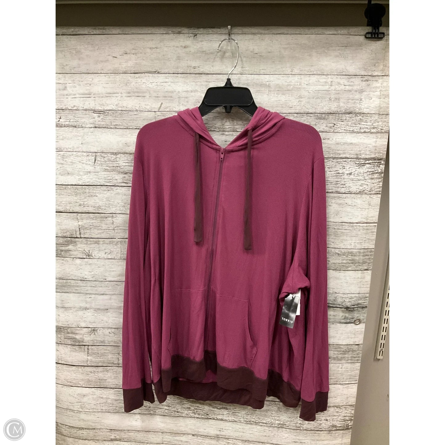 Athletic Jacket By Torrid In Purple, Size: 3x