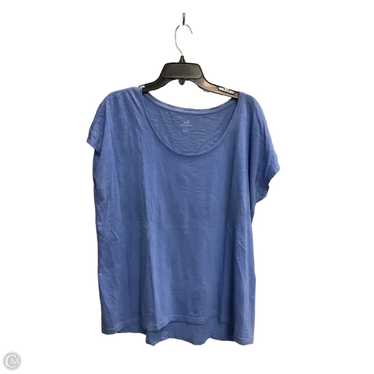 Top Short Sleeve Basic By J. Jill In Blue, Size: L