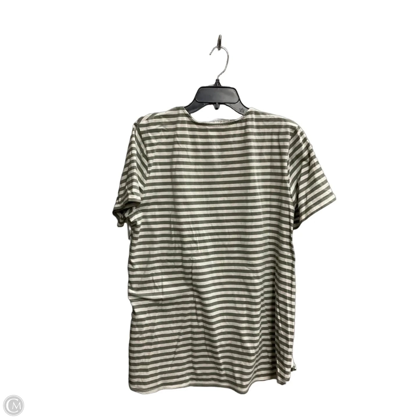 Top Short Sleeve Basic By J. Jill In Striped Pattern, Size: Xl