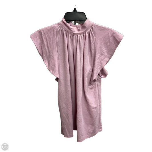 Top Short Sleeve By Ann Taylor In Purple, Size: S