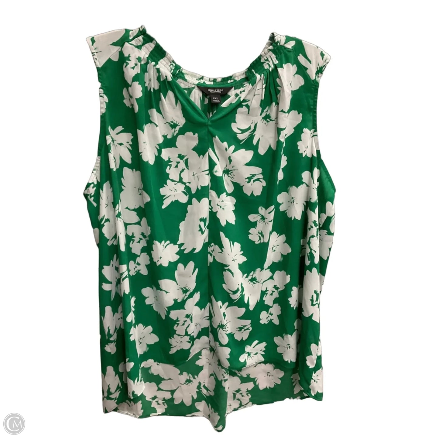 Top Short Sleeve By Cha Cha In Black, Size: Xl
