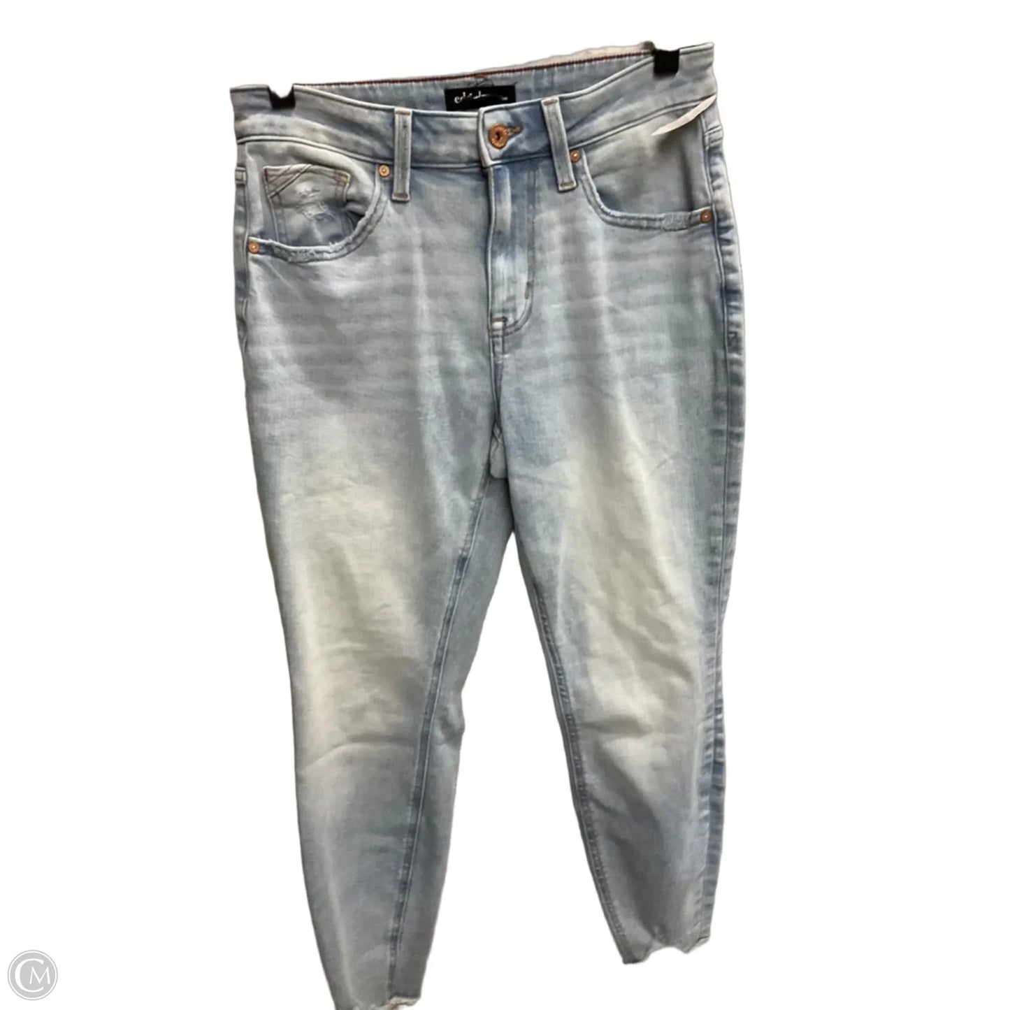 Jeans Skinny By Edgely In Blue Denim, Size: 6p