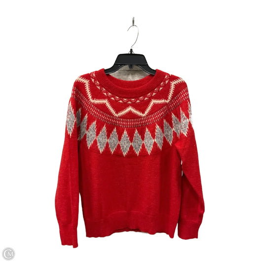 Sweater By Croft And Barrow In Red, Size: L
