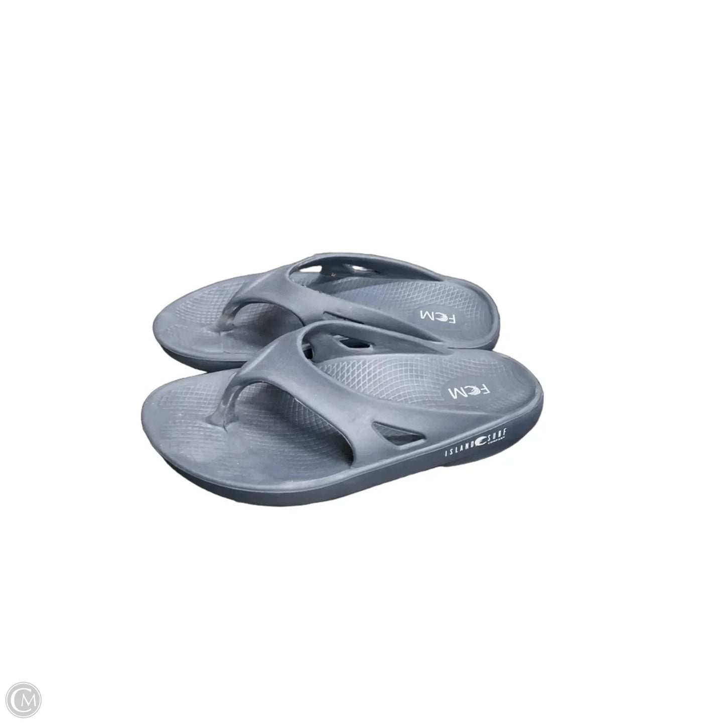 Sandals Flats By Clothes Mentor In Blue, Size: 6
