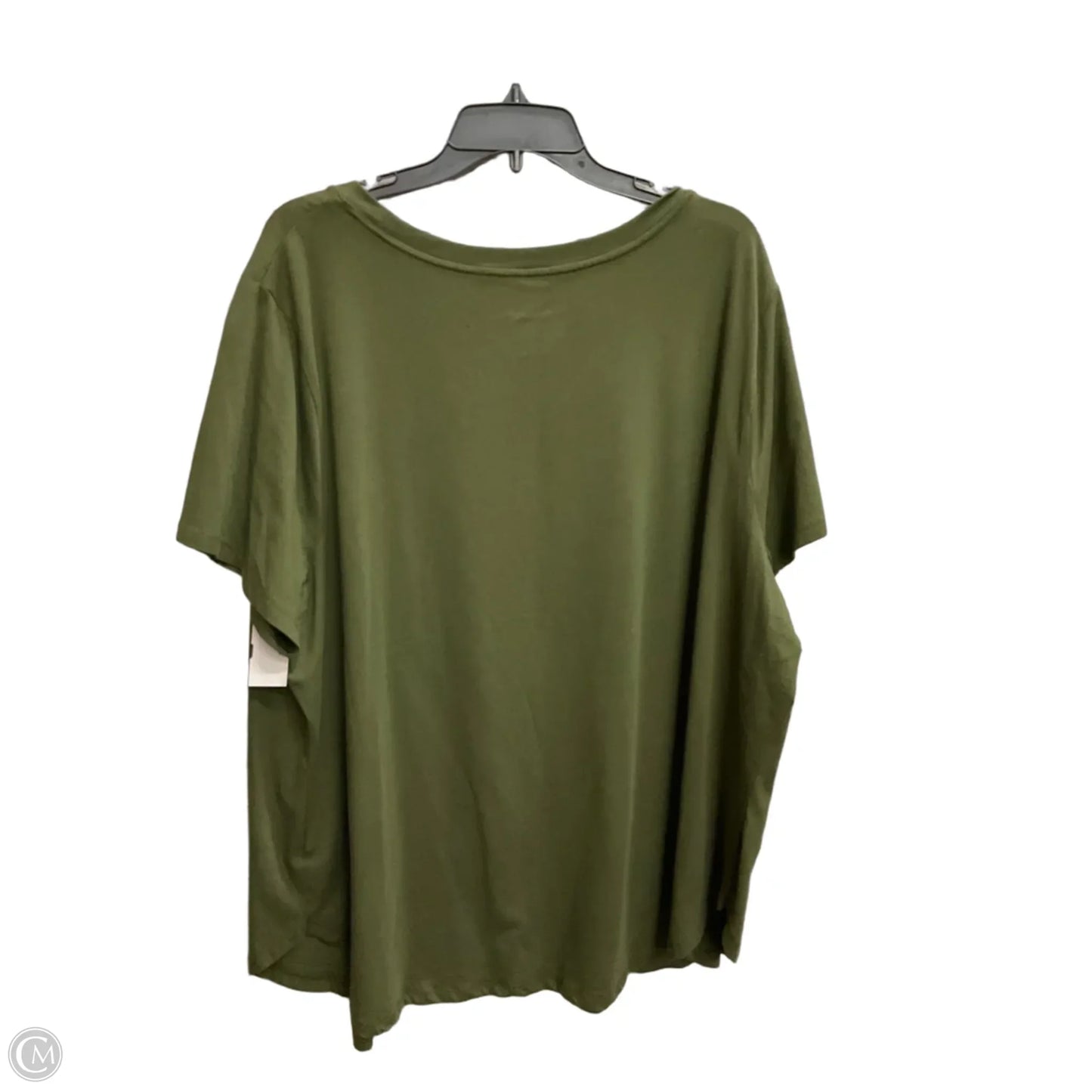 Top Short Sleeve Basic By Ava & Viv In Green, Size: 3x