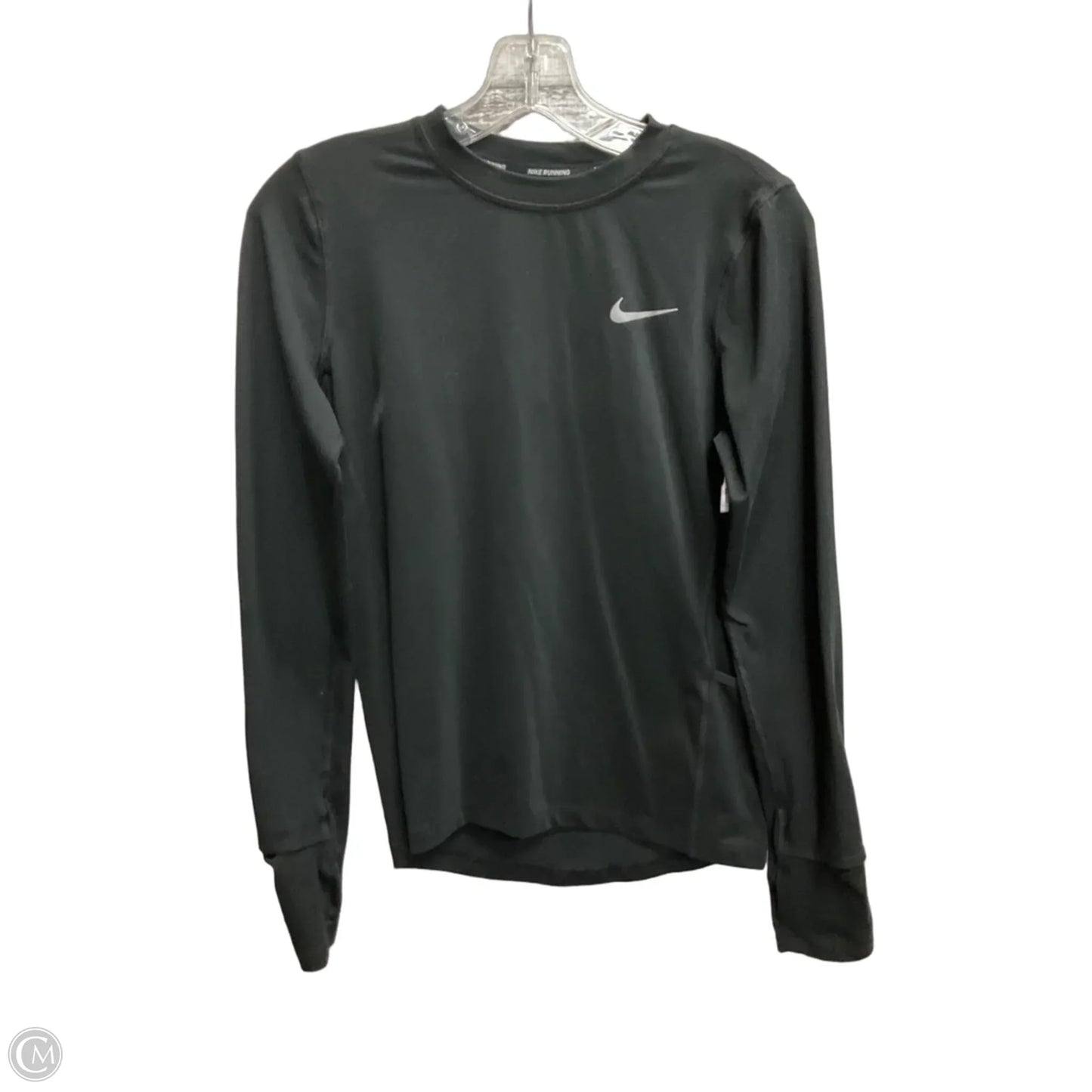 Athletic Top Long Sleeve Crewneck By Nike Apparel In Black, Size: Xs