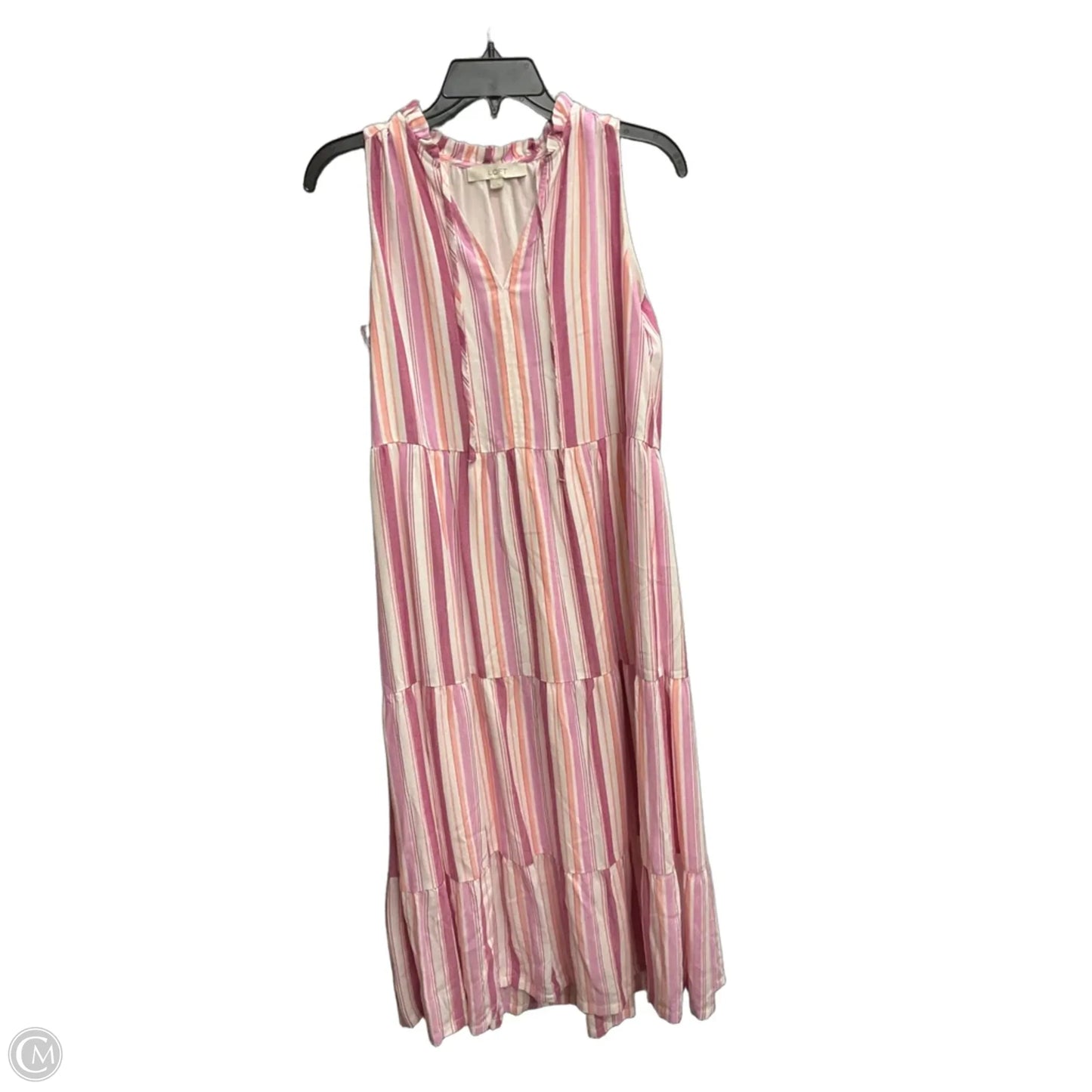 Dress Casual Maxi By Loft In Striped Pattern, Size: Xs