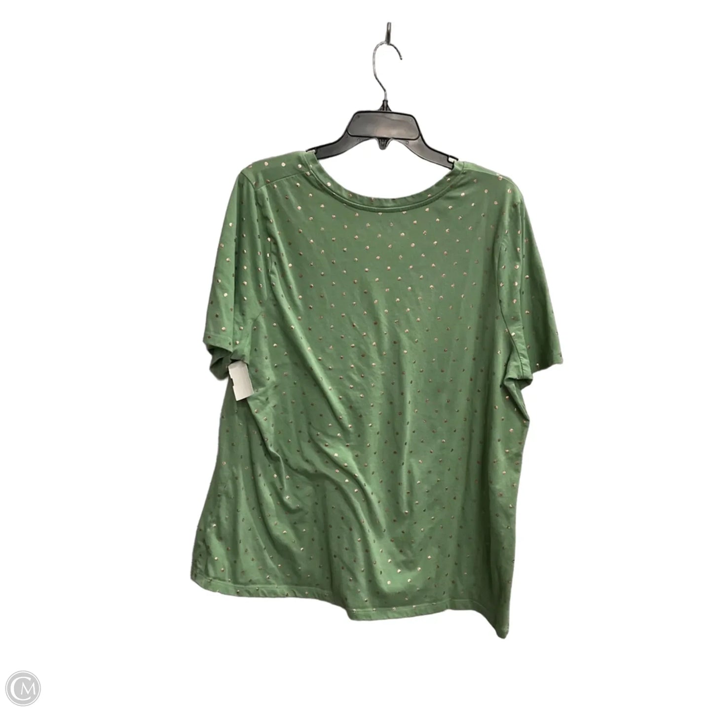 Top Short Sleeve By Lane Bryant In Green, Size: 2x
