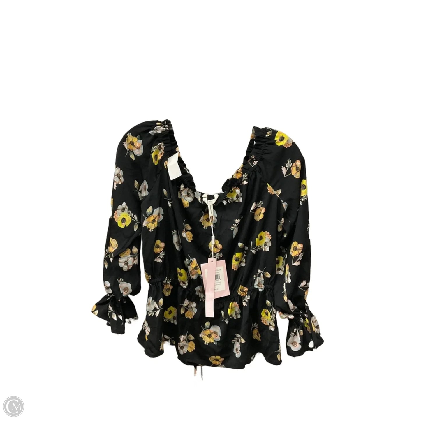 Top Long Sleeve By Avec Les Filles In Black, Size: L