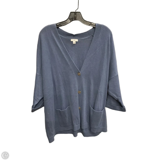 Cardigan By J. Jill In Blue, Size: Xl
