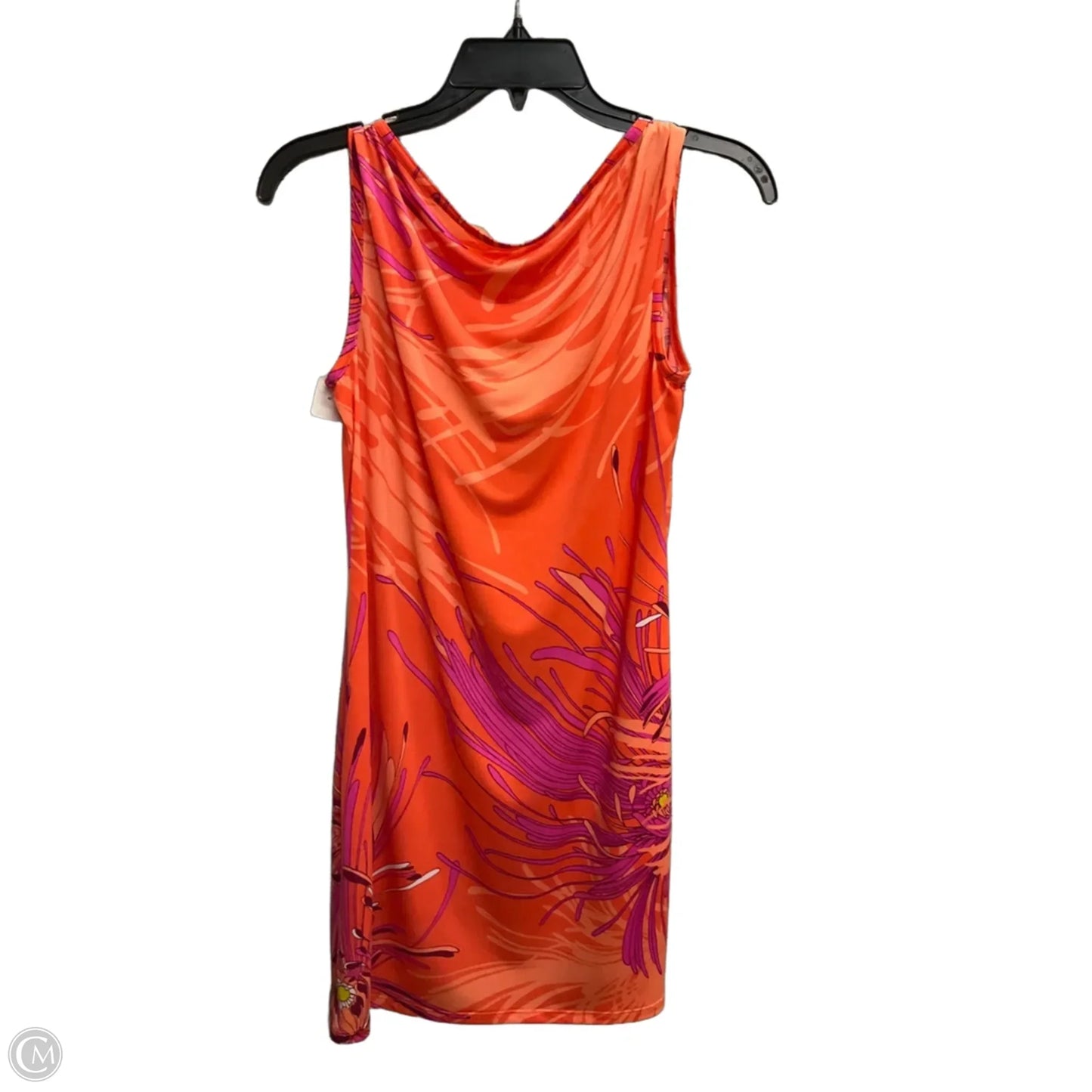 Dress Casual Midi By Trina By Trina Turk In Orange, Size: M