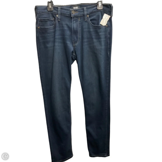 Jeans Straight By Paige In Blue Denim, Size: 12