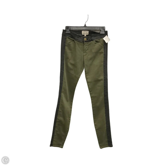 Jeans Skinny By Current/elliott In Green, Size: 0