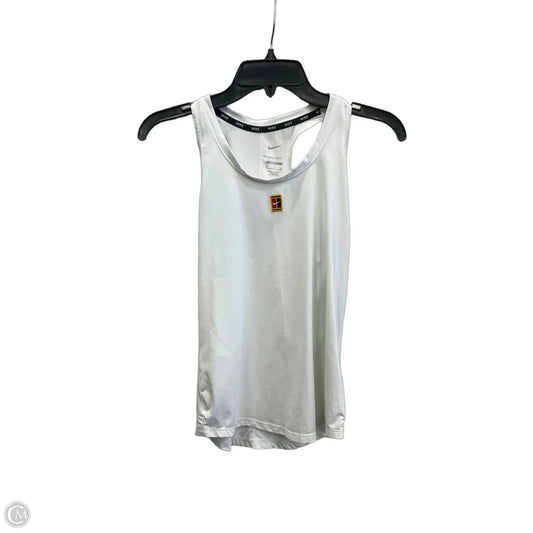 Athletic Tank Top By Nike Apparel In White, Size: S