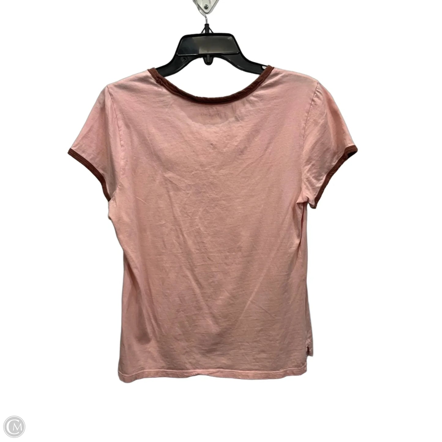 Top Short Sleeve By Pilcro In Pink, Size: L