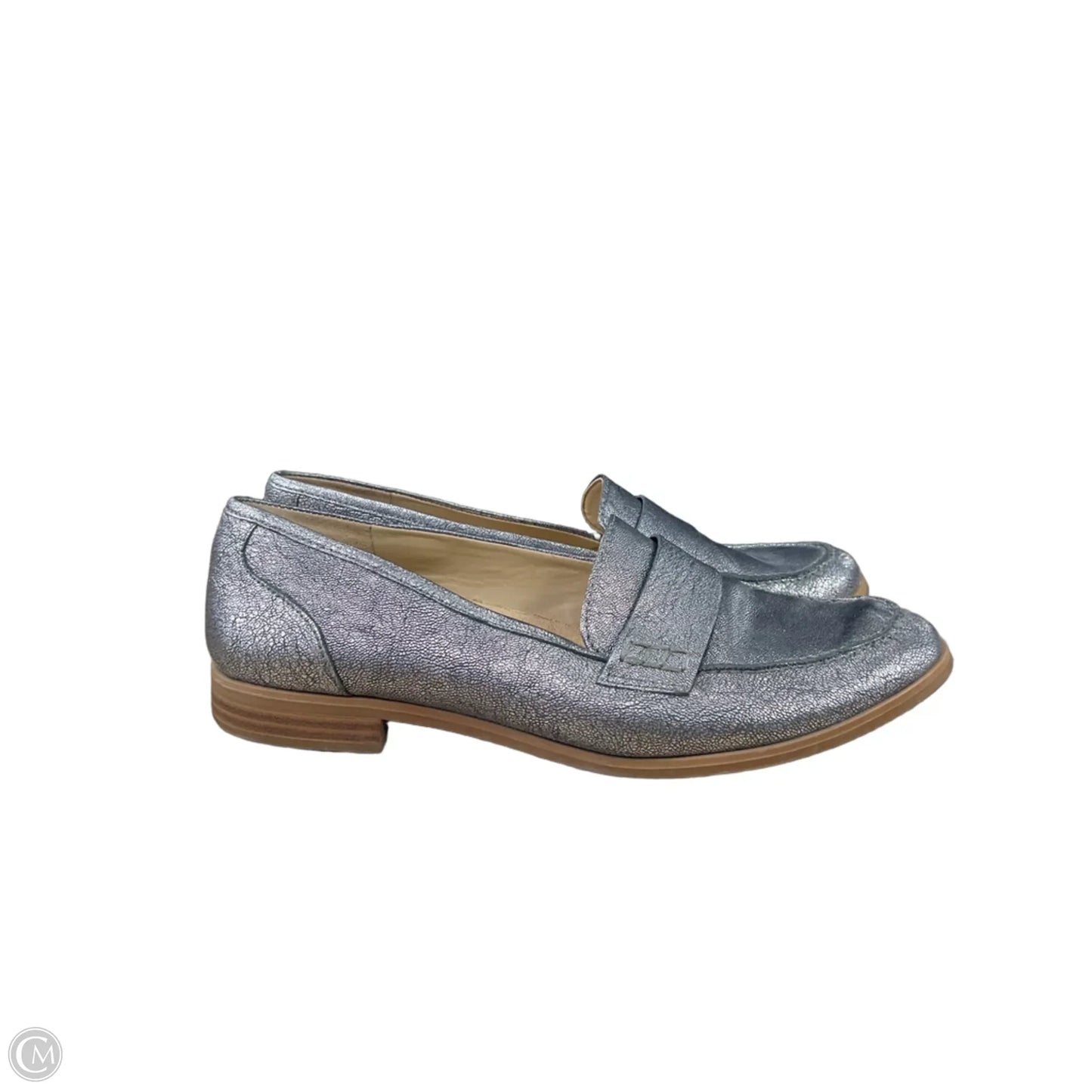 Shoes Flats By Clothes Mentor In Silver, Size: 9
