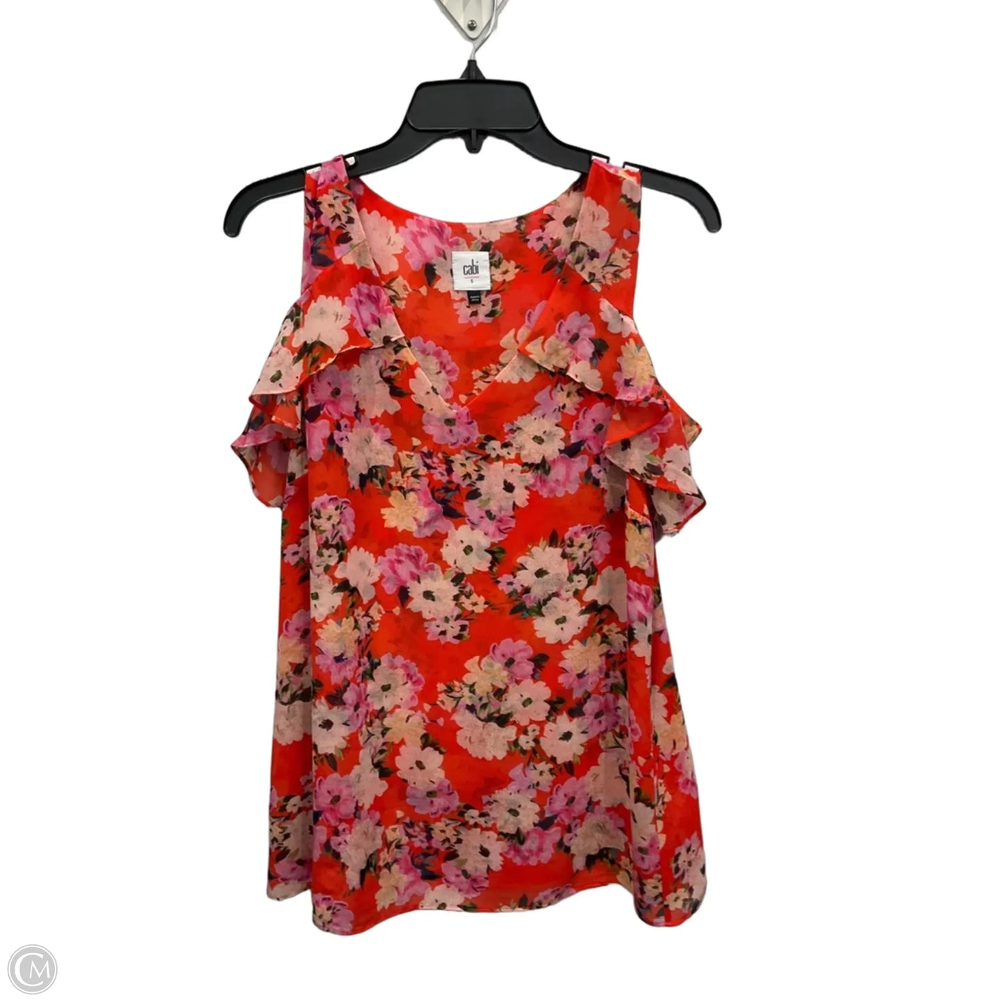 Top Sleeveless By Cabi In Red, Size: S