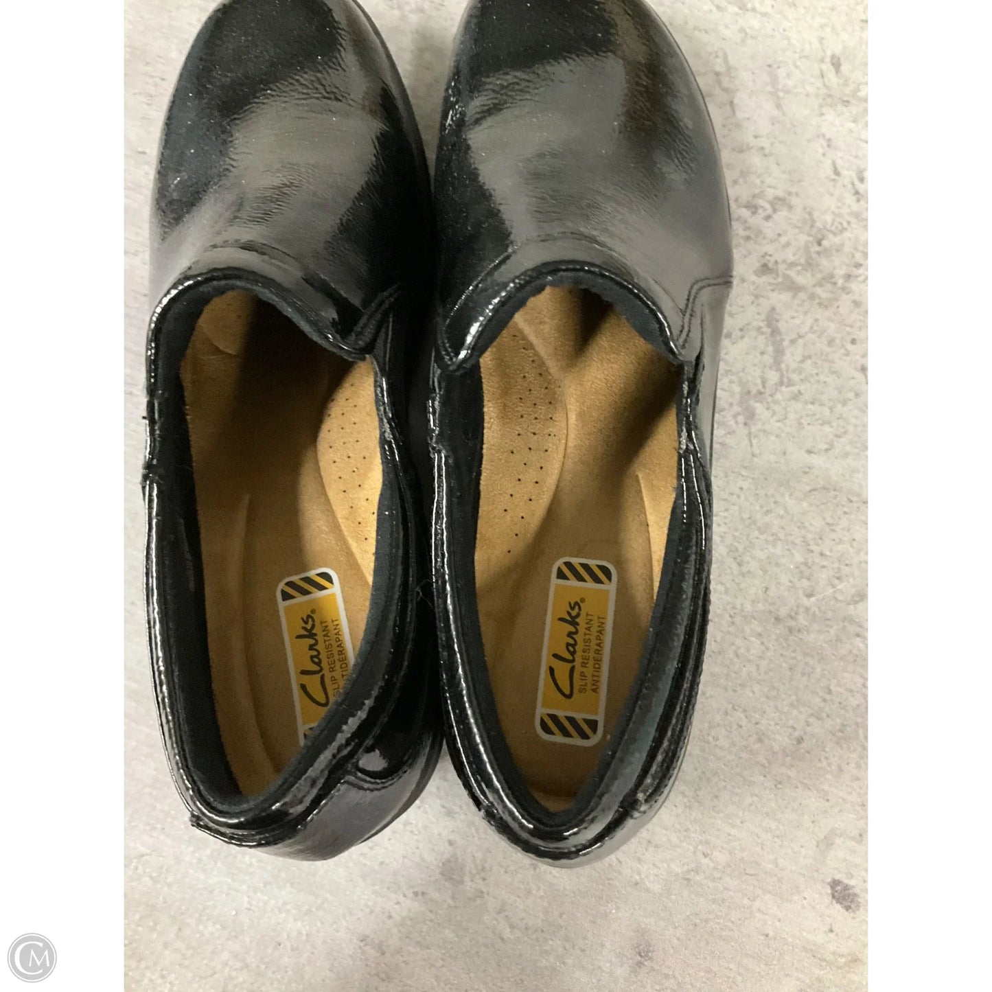 Shoes Flats By Clarks In Black, Size: 10