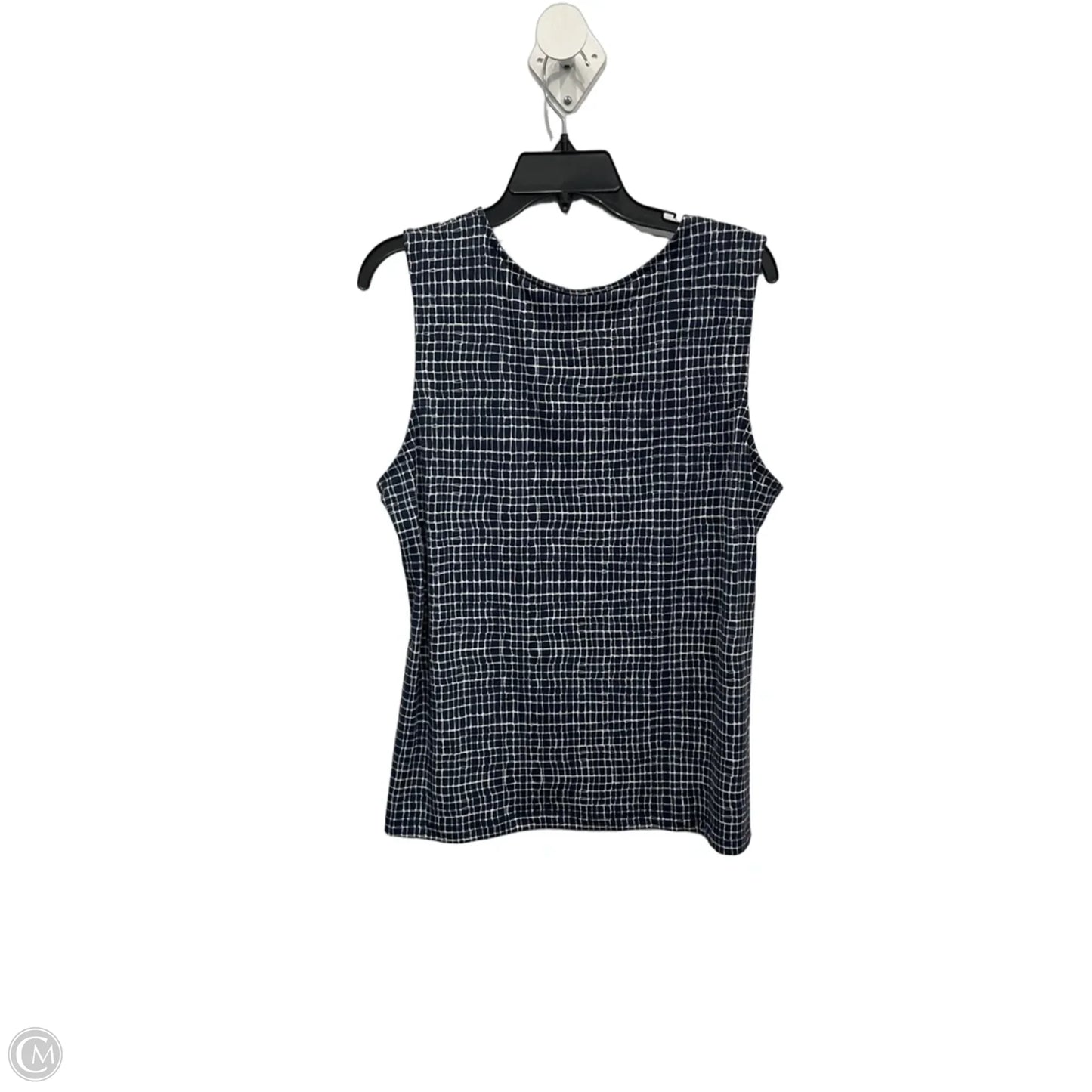Top Sleeveless By Tahari In Navy, Size: Xl