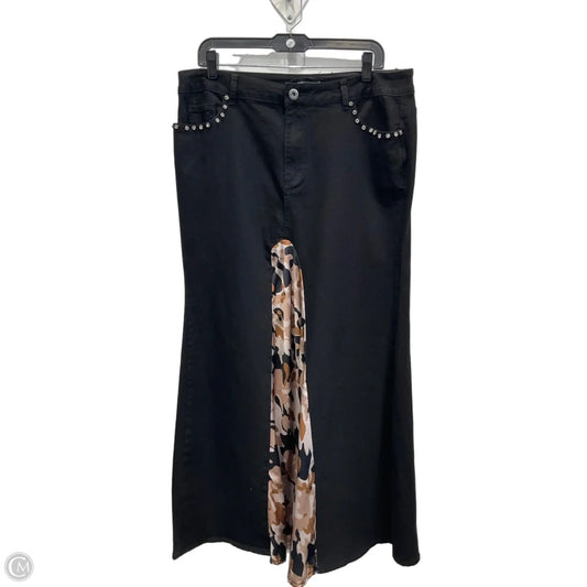 Skirt Maxi By Ashley Stewart In Black, Size: 14