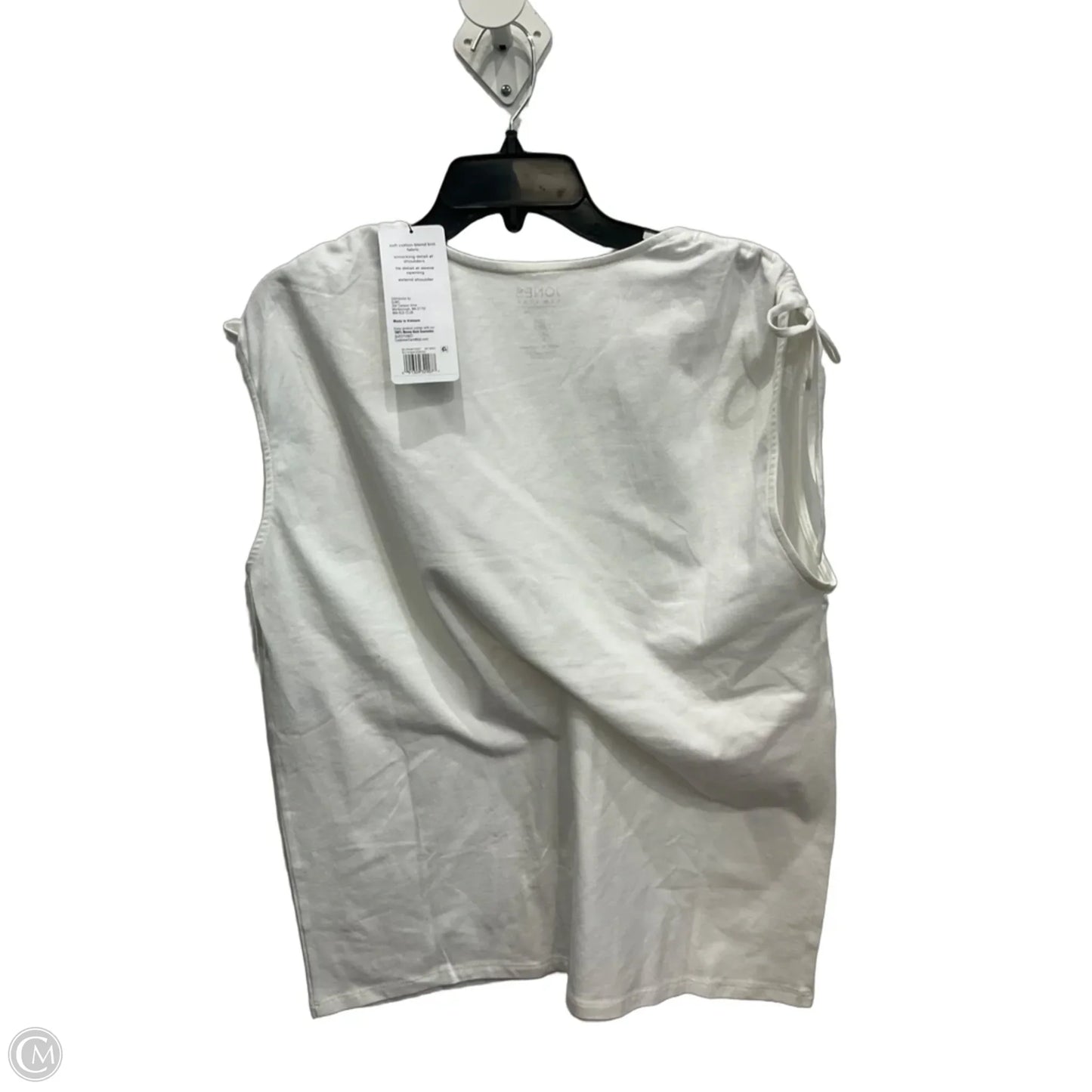 Top Sleeveless By Jones New York In White, Size: M