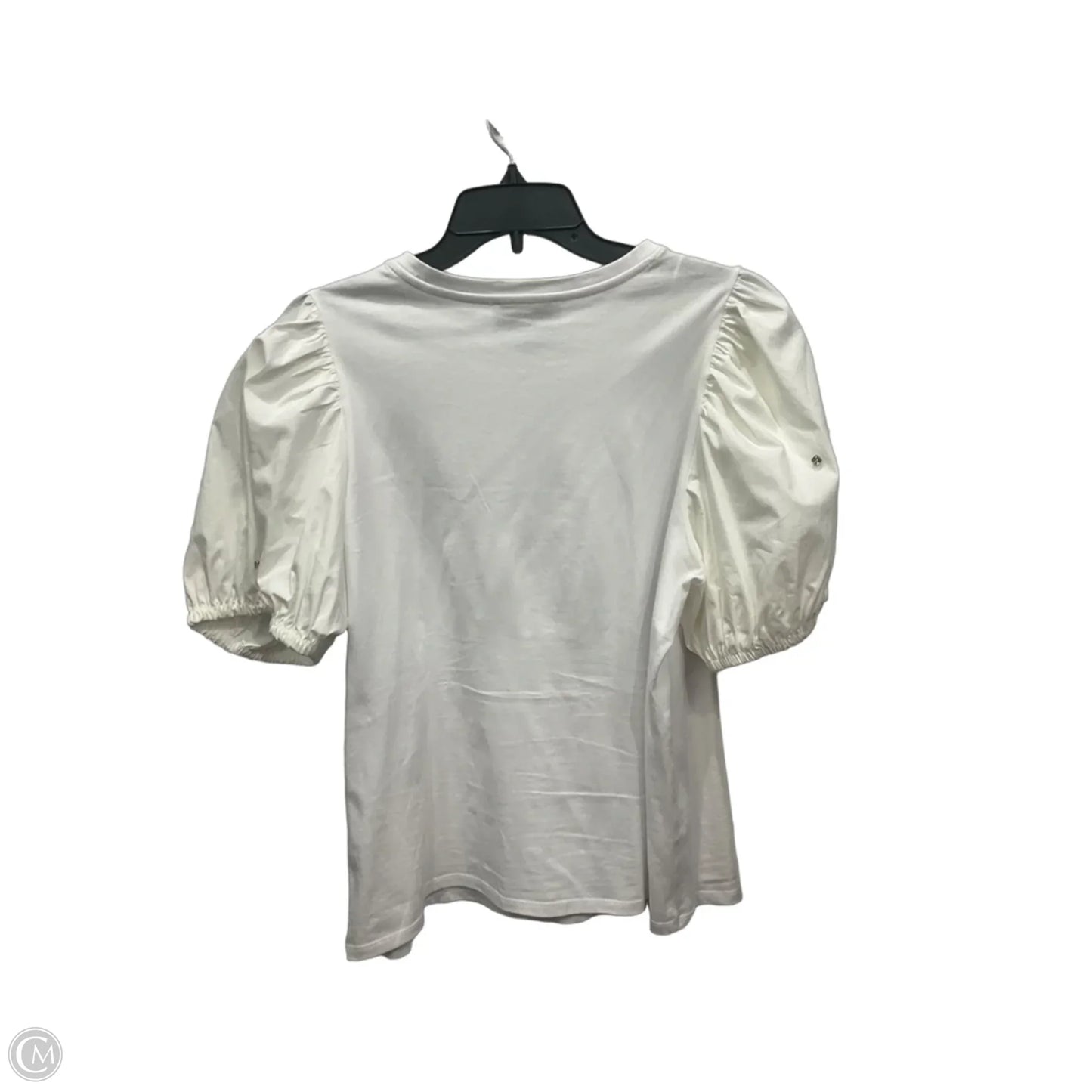 Top Short Sleeve By Cece In White, Size: L